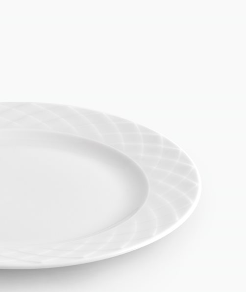 Ιτέα Λευκά Πιάτο Ρηχό 25cm