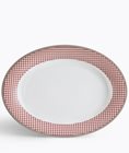 Eksochi Oval Platter Checkered 38cm
